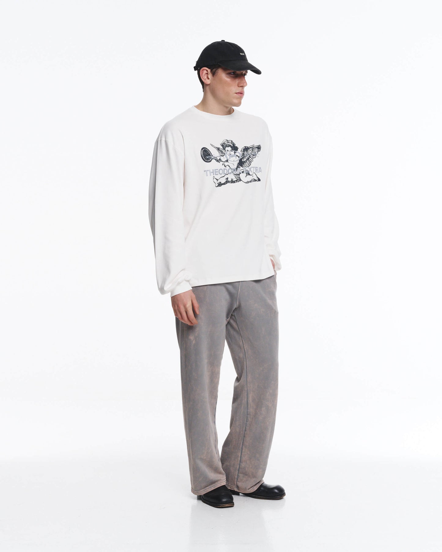 Grey Washed Pants