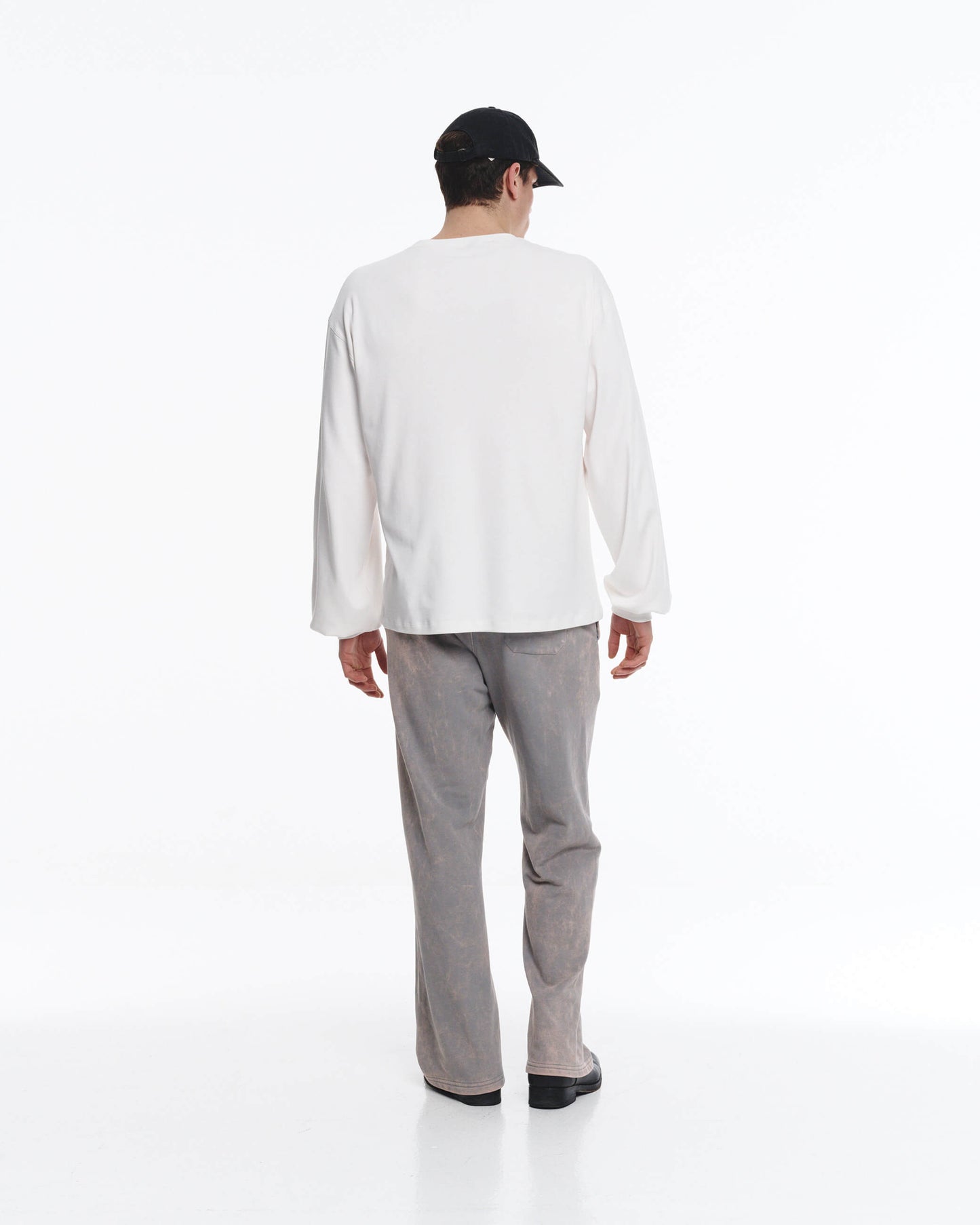 Grey Washed Pants