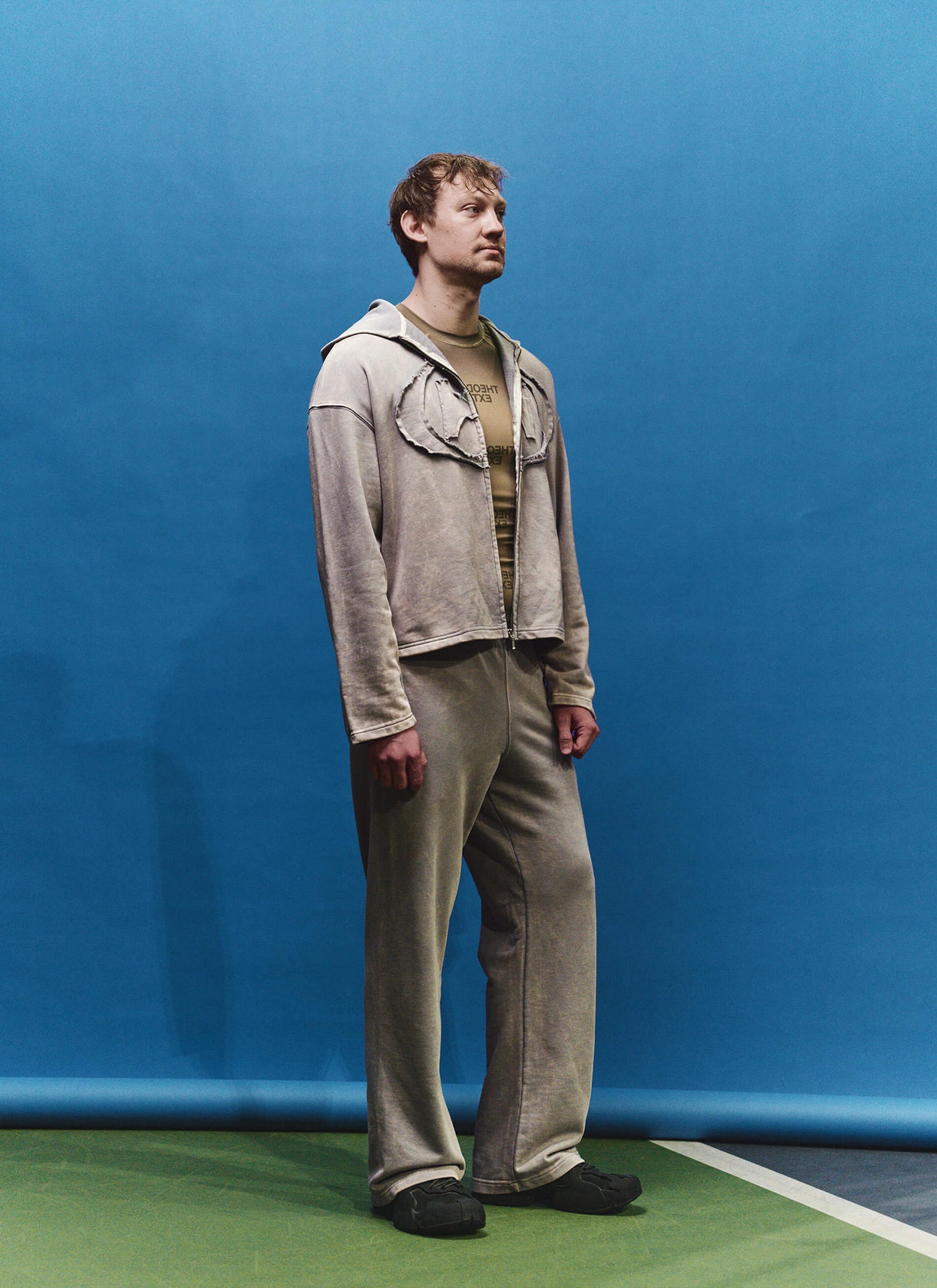 Grey Washed Pants