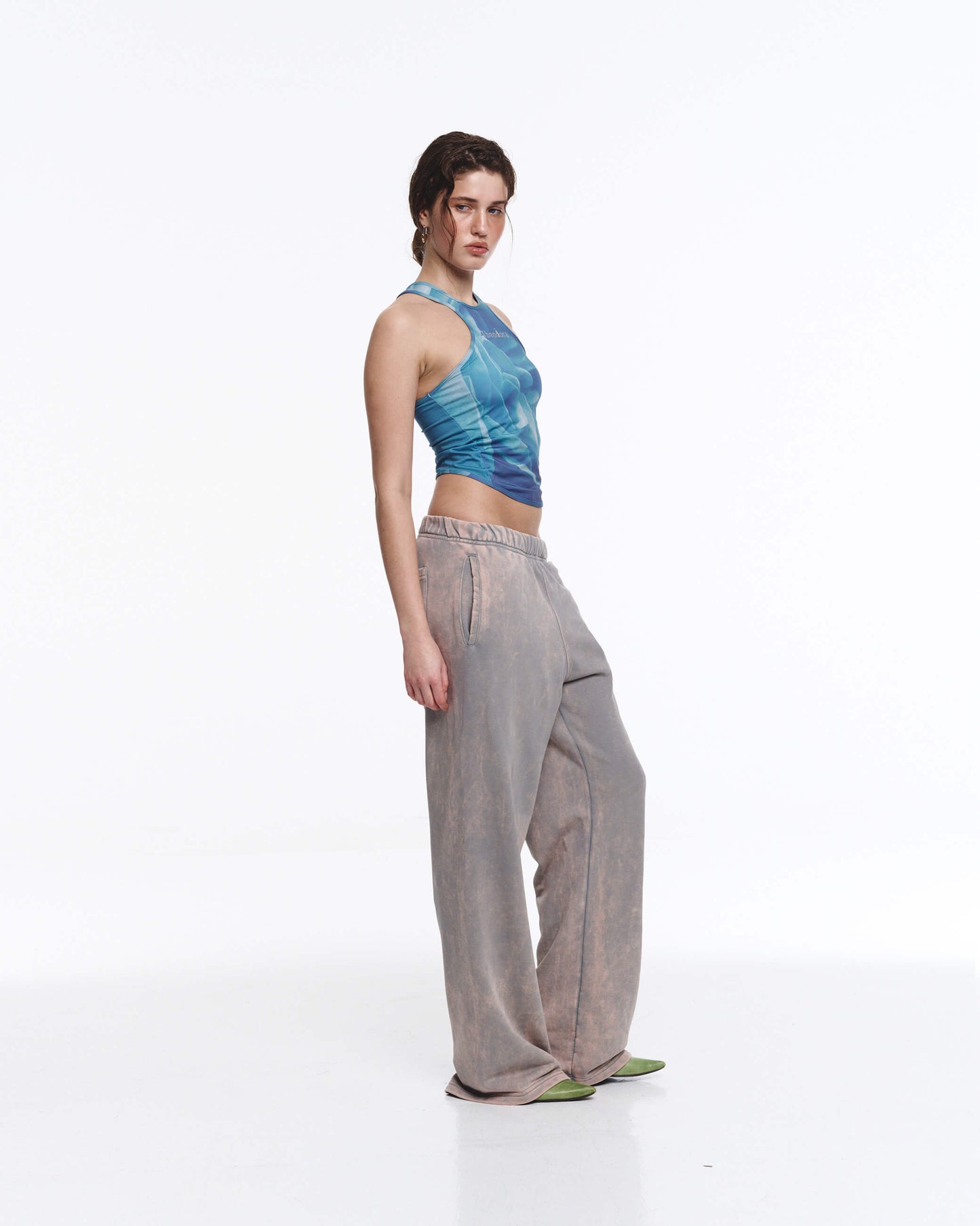Grey Washed Pants