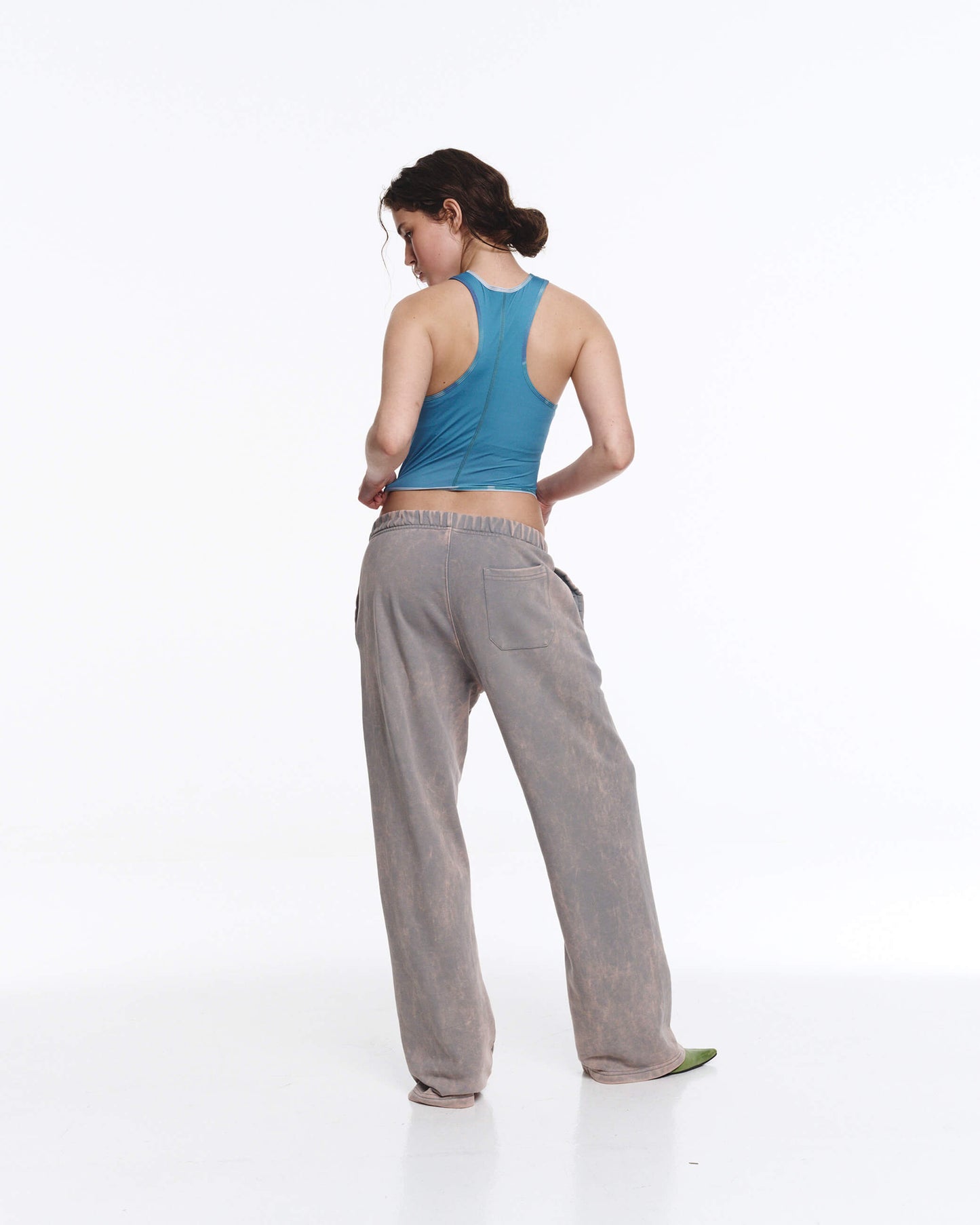 Grey Washed Pants